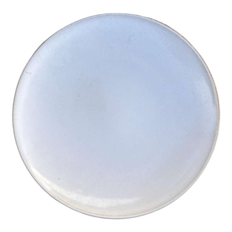 Ceramic Plate - Cloudy White