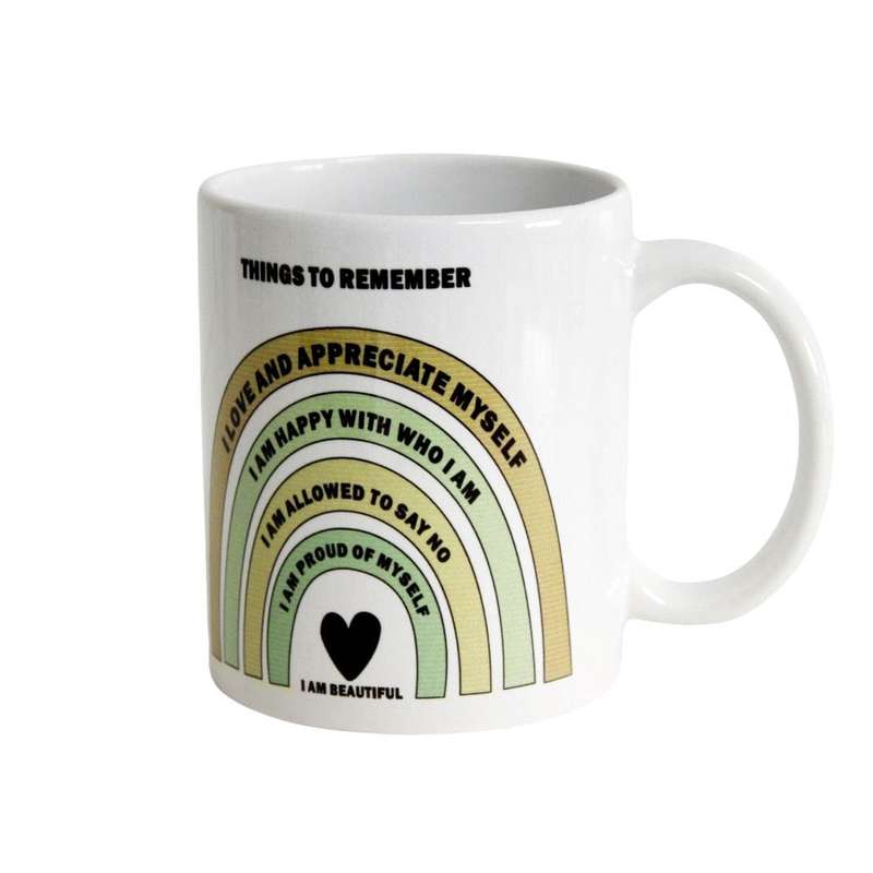 Ceramic Reminder Mug for Hot Beverages