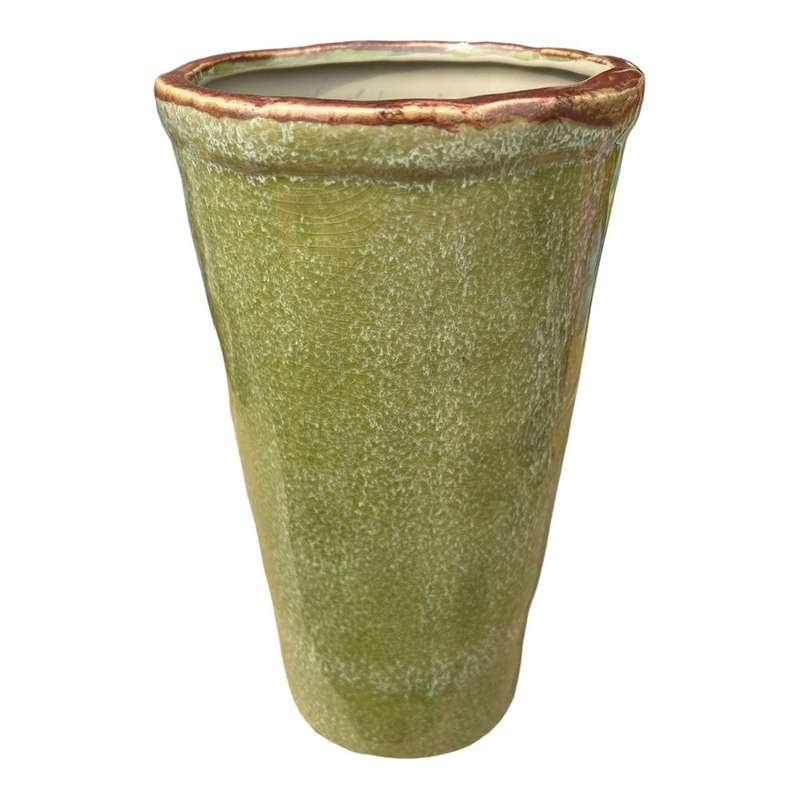 Ceramic Vase - Rustic Green
