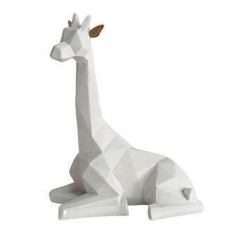 Charming Light Grey Giraffe Decor Figurine