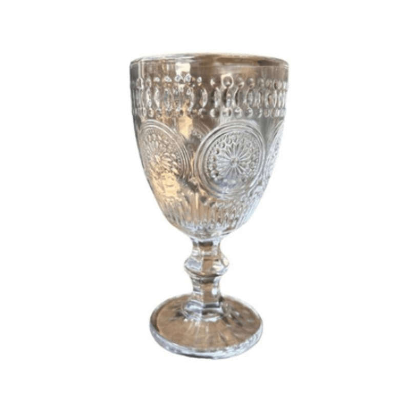 Clear Plastic Wine Glass Set of 6