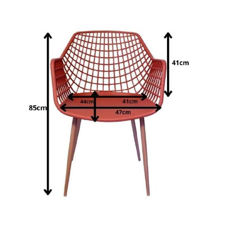 Coral Diamond Back Chair