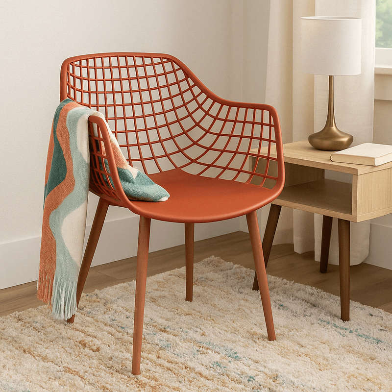 Coral Diamond Back Chair
