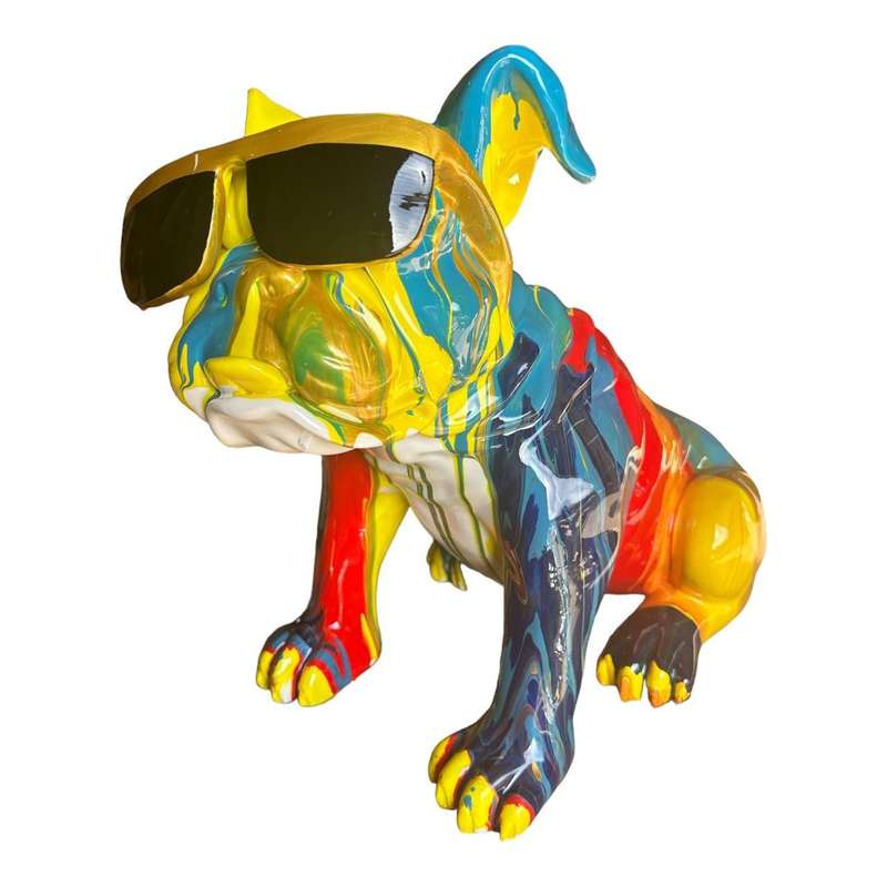 Decor Animal - Paint Splashed Bulldog