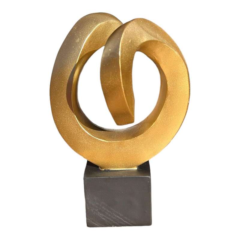 Decor Craft - Gold Loop, Black Stand