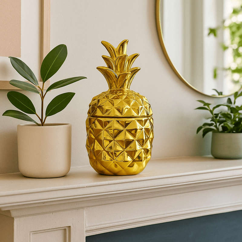Decor Piece - Golden Pineapple 15cm