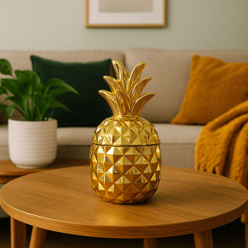 Decor Piece - Golden Pineapple 23cm