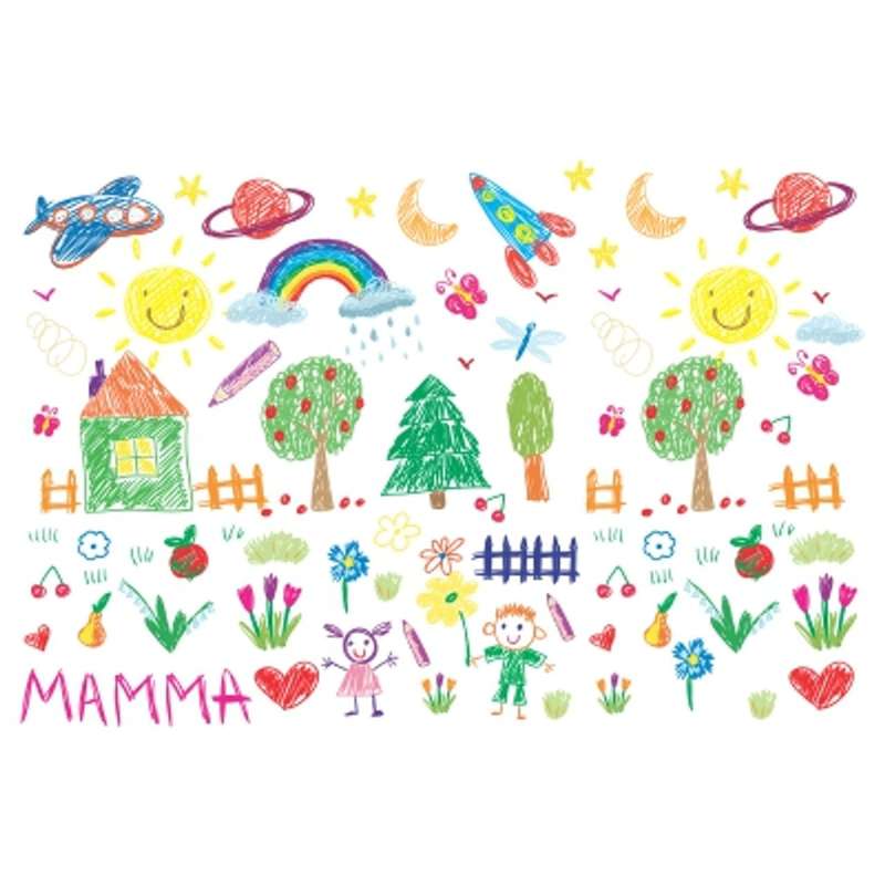Disposable Kids Placemats for Kindergarten - 24 Pack