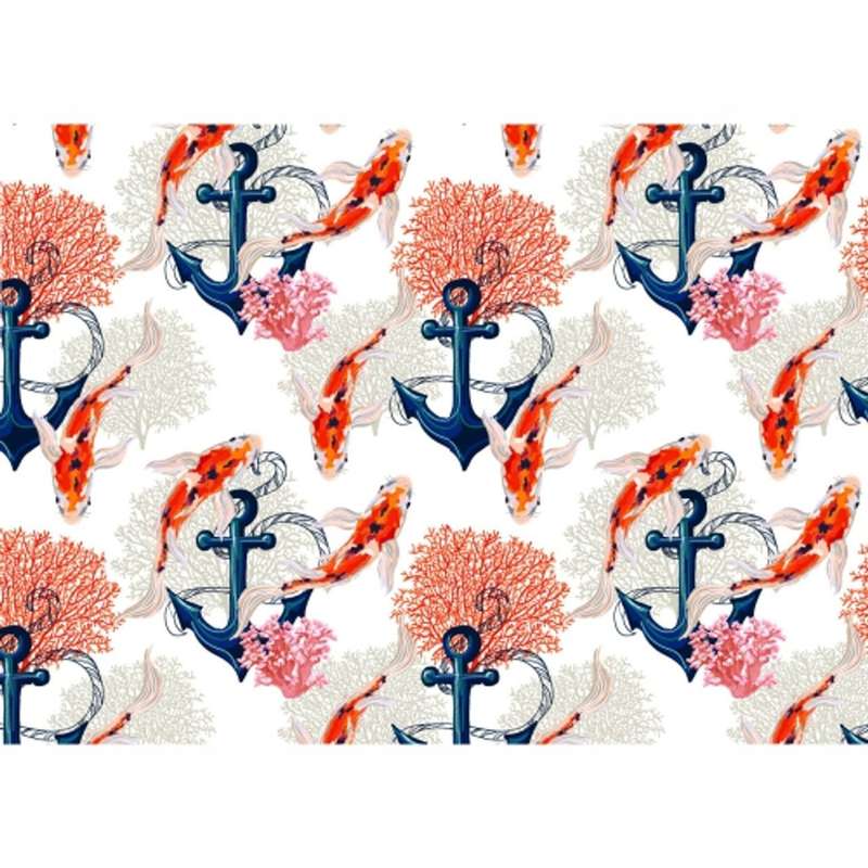 Disposable Placemats - Koi Anchor - 24 Pack