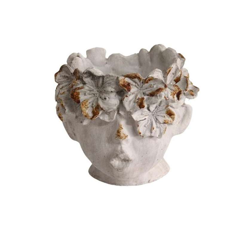 Elegant Floral Visage Display Piece