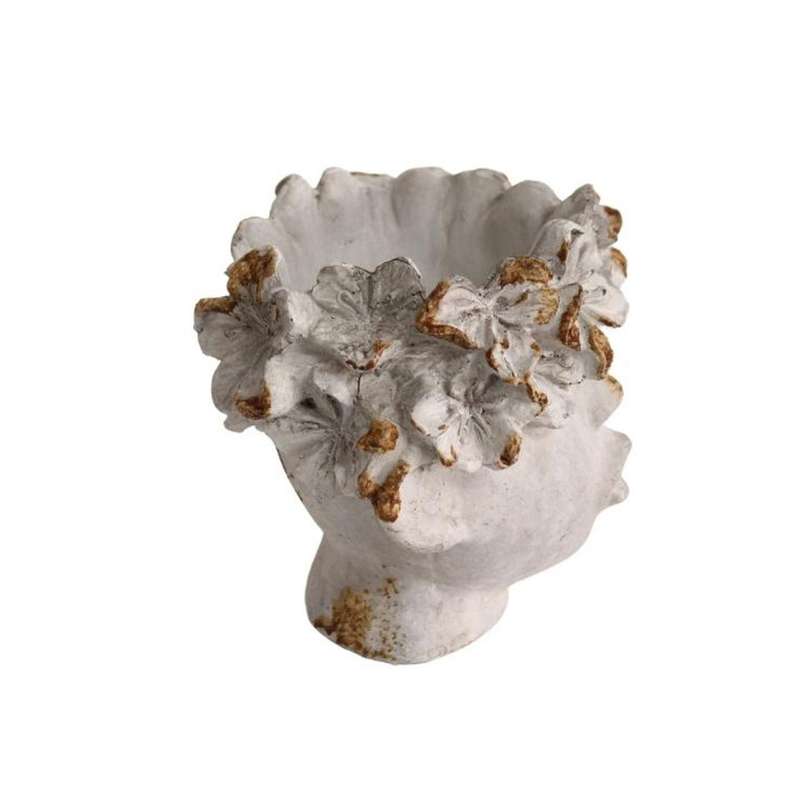 Elegant Floral Visage Display Piece