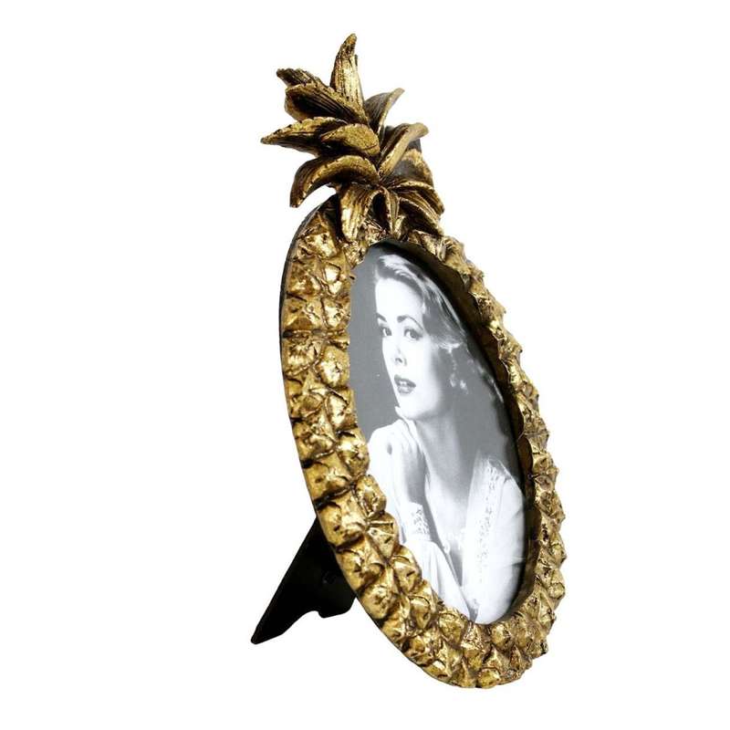 Elegant Pineapple Gold Frame