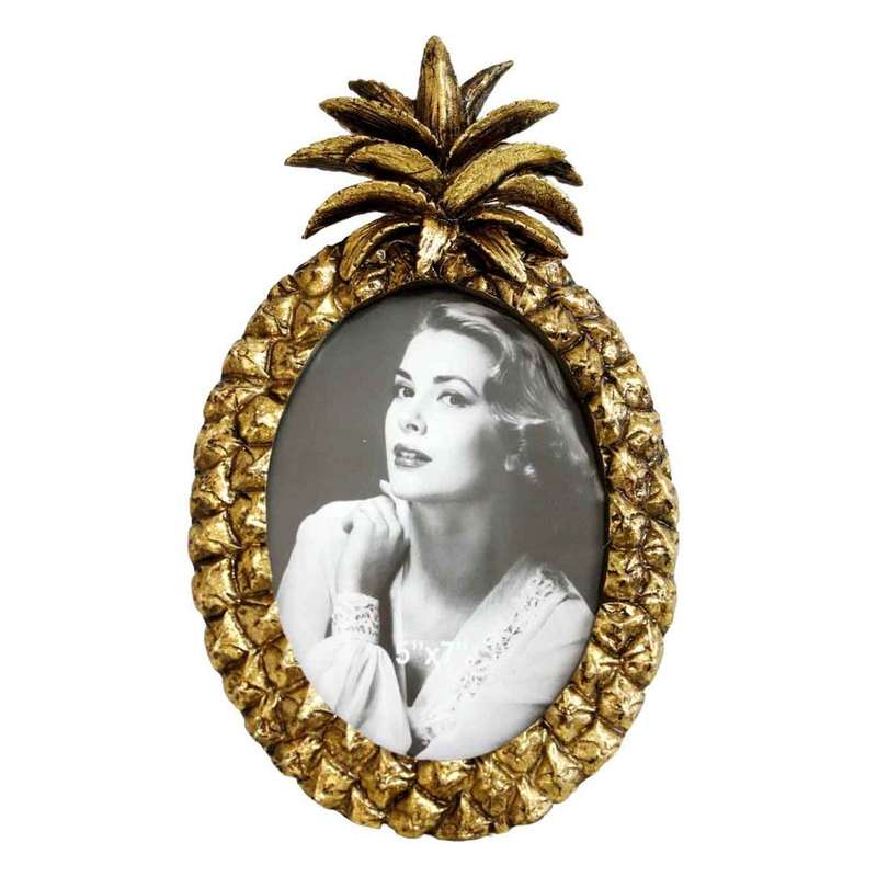 Elegant Pineapple Gold Frame