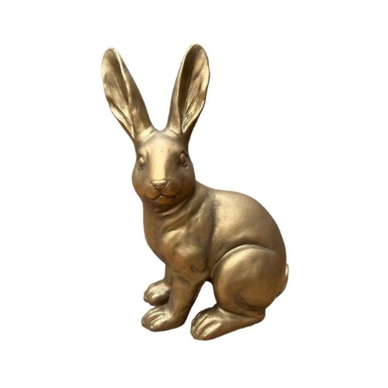 Extra Small Gold Big Ear Sitting Bunny