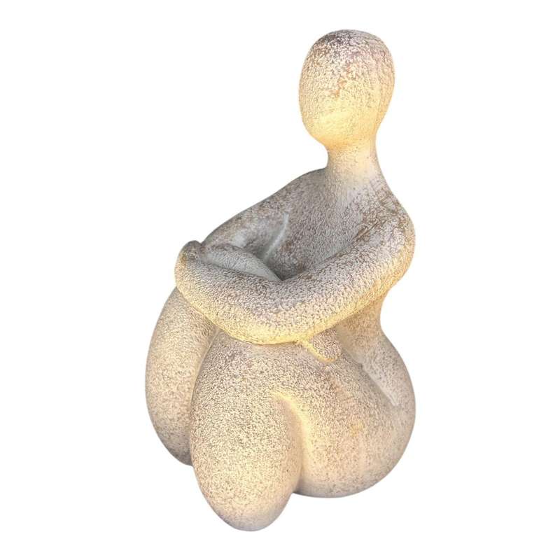 Figurine Craft - Brown Plus Size Lady Resting