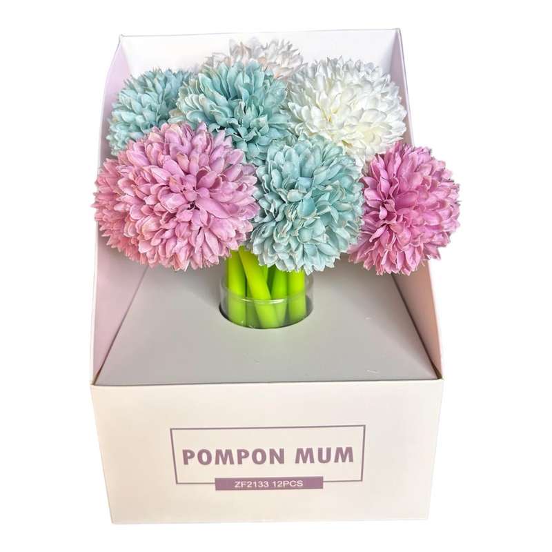 Figurine Pens Box of 12 - Flowers