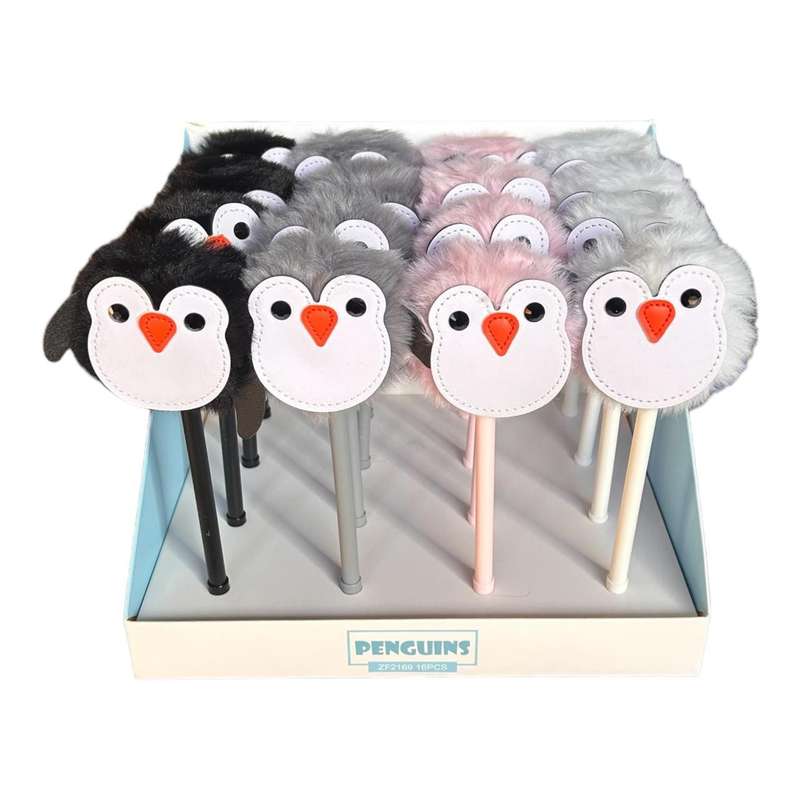 Figurine Pens Box of 16 - Penguins