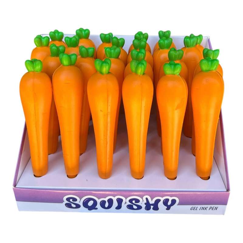 Figurine Pens Box of 24 - Carrots