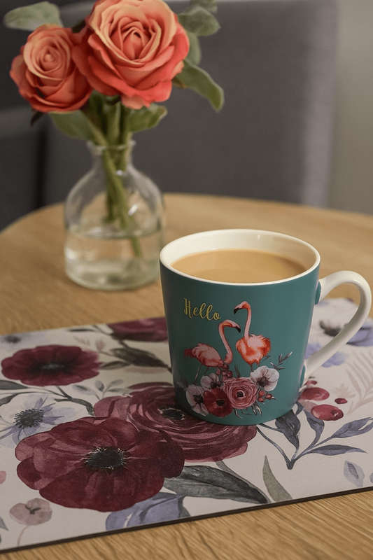 Flamingo Pair Ceramic Mug Duo
