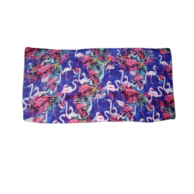 Flamingoes On Blue Scarf