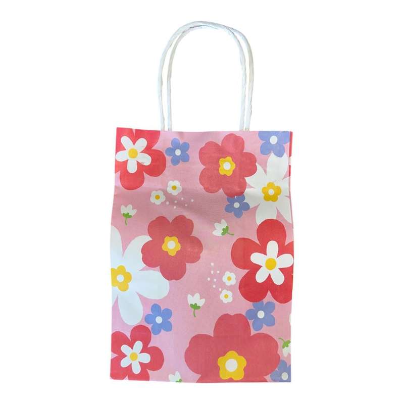 Floral Pink Gift Bag Set of 12