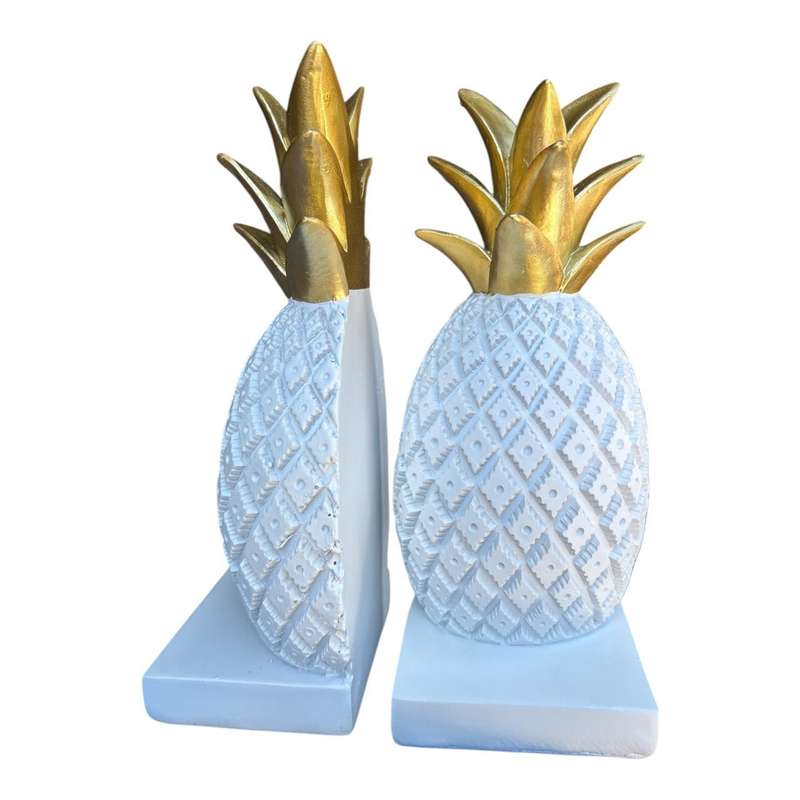 Fruit Craft - White Pineapple Bookends