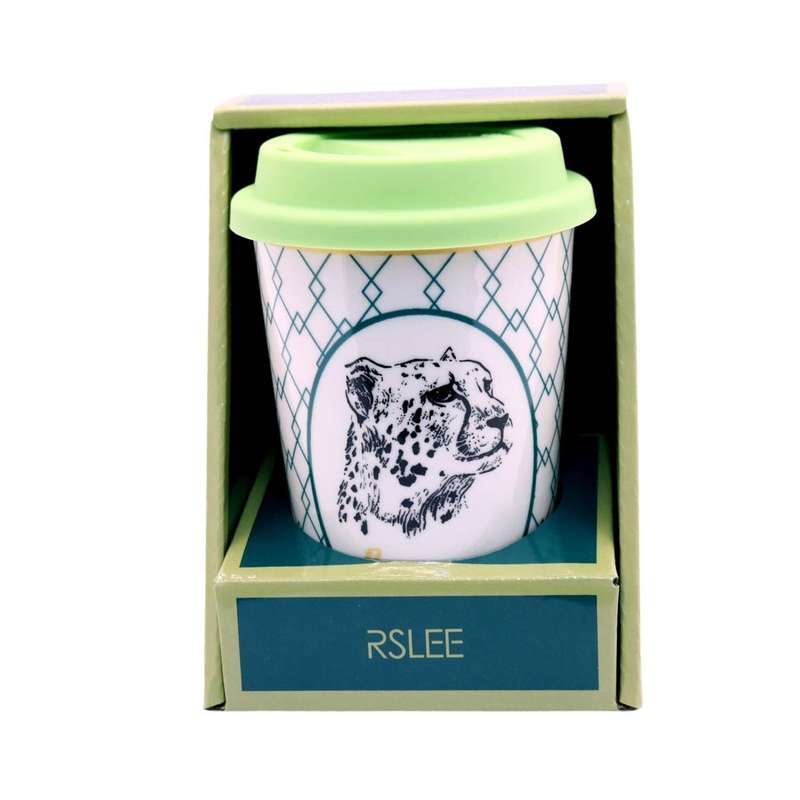 Geometrical Cheetah Travel Mug