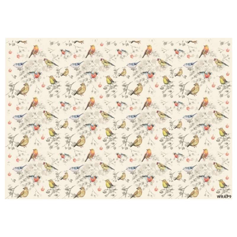 Gift Wrap Sheet - Birds