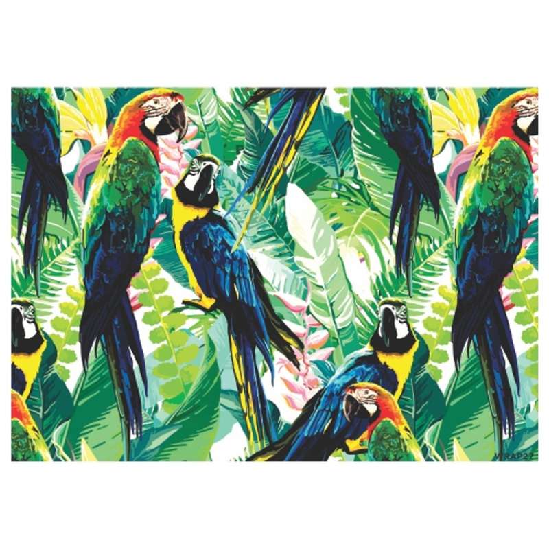 Gift Wrap Sheet - Colourful Parrots