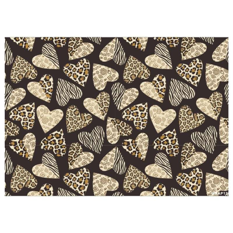 Gift Wrap Sheet - Heart Animal Skin