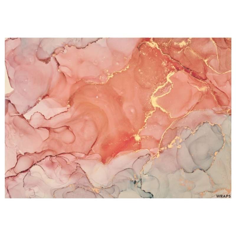 Gift Wrap Sheet - Peach Marble