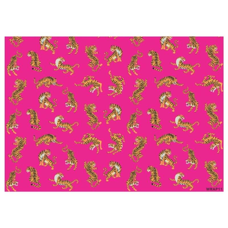 Gift Wrap Sheet - Pink Tiger