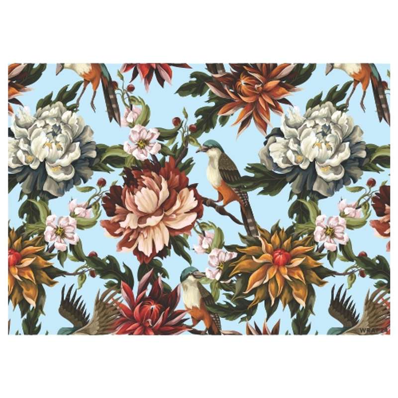 Gift Wrap Sheet - Vintage Peony Bird