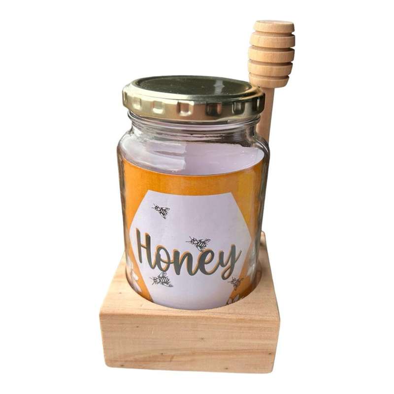Glass Honey Jar - Honey