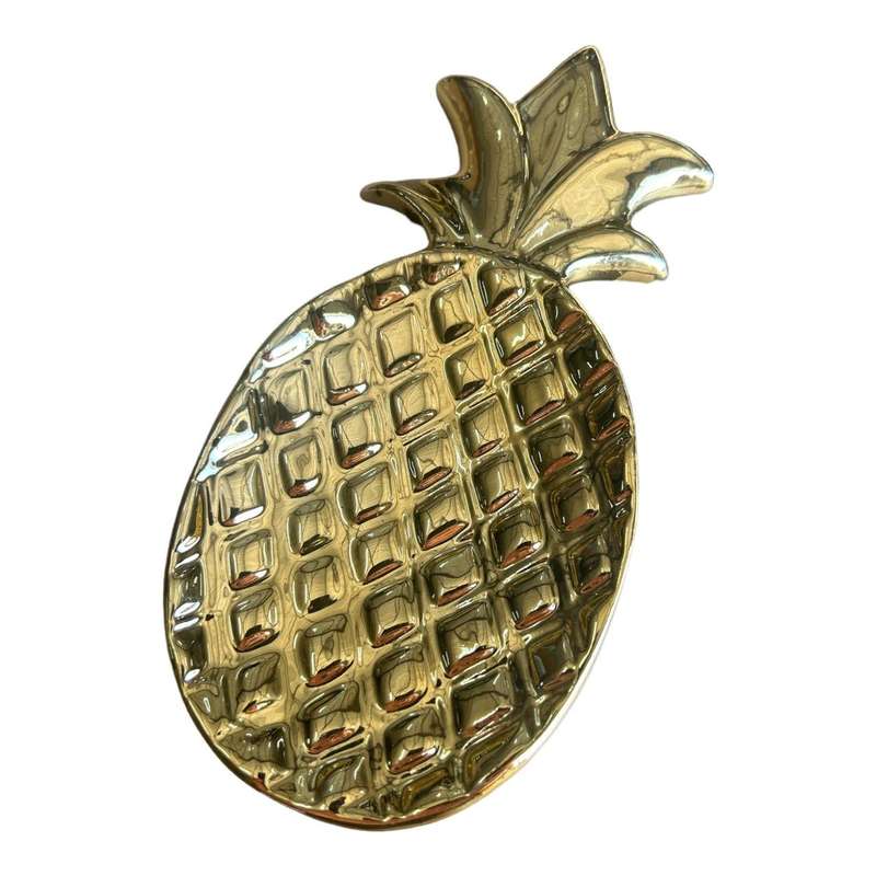 Golden Pineapple Serving Platter