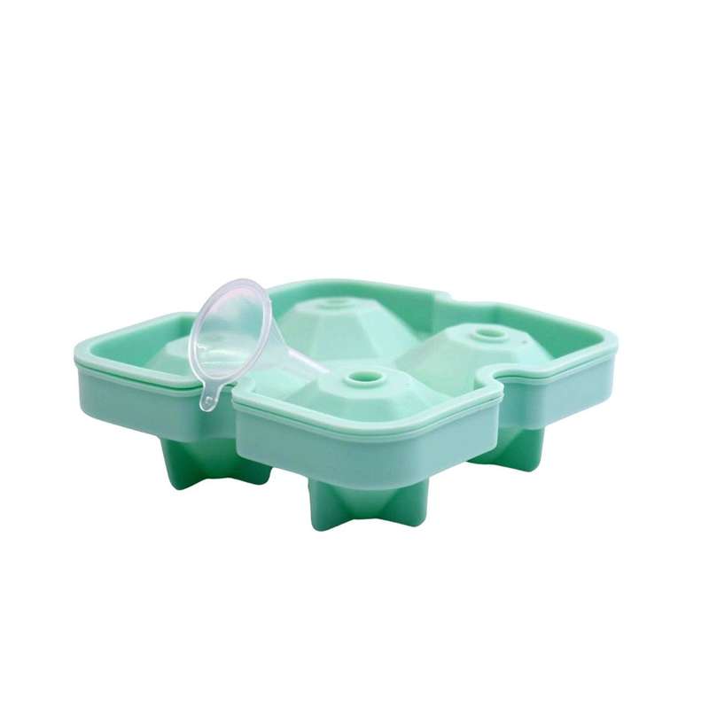 Green 4 Ice Silicone Tray - Diamond Ice