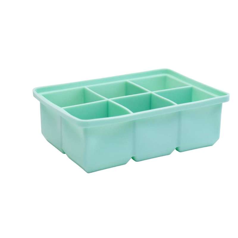 Green 6 Large Ice Cube Tray - Square