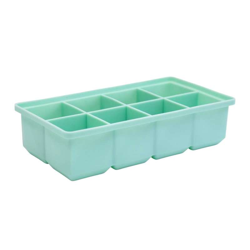 Green 8 Large Ice Cube Tray - Square