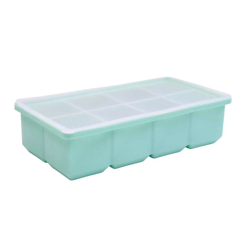 Green 8 Large Ice Cube Tray - Square