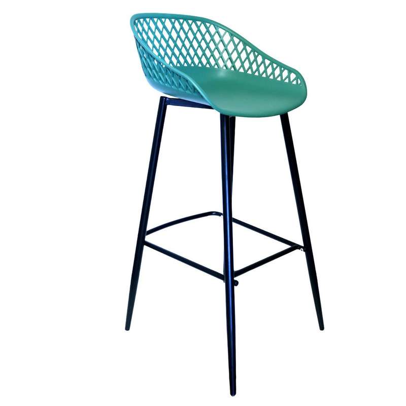Green Diamond Back Bar Chair