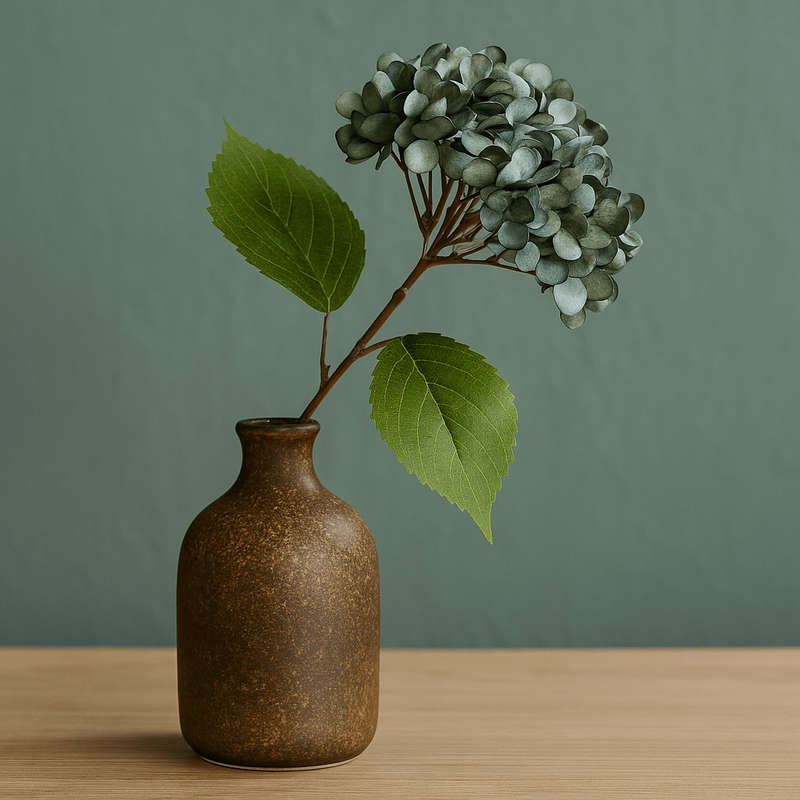 Green Grey Hydrangea Artificial Bloom Bouquet