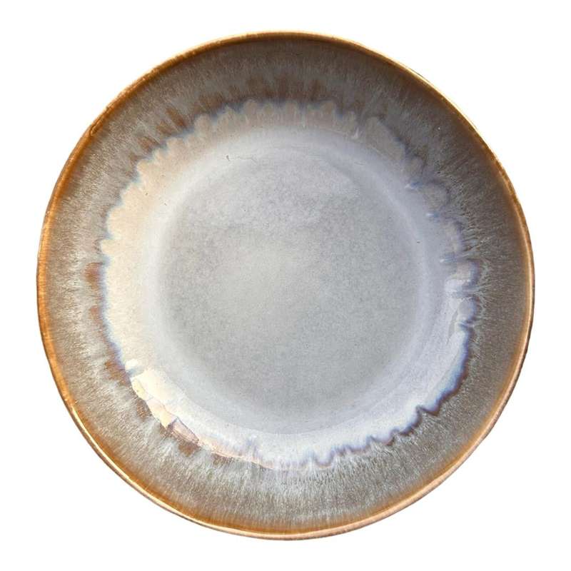Grey Ceramic Bowl - Water Design