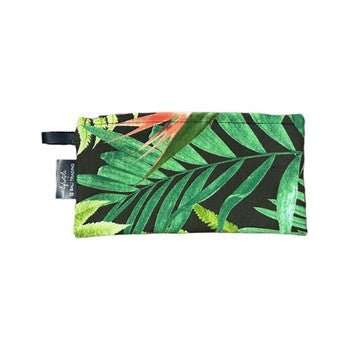 Handcrafted Tropical Green Pencil Bag