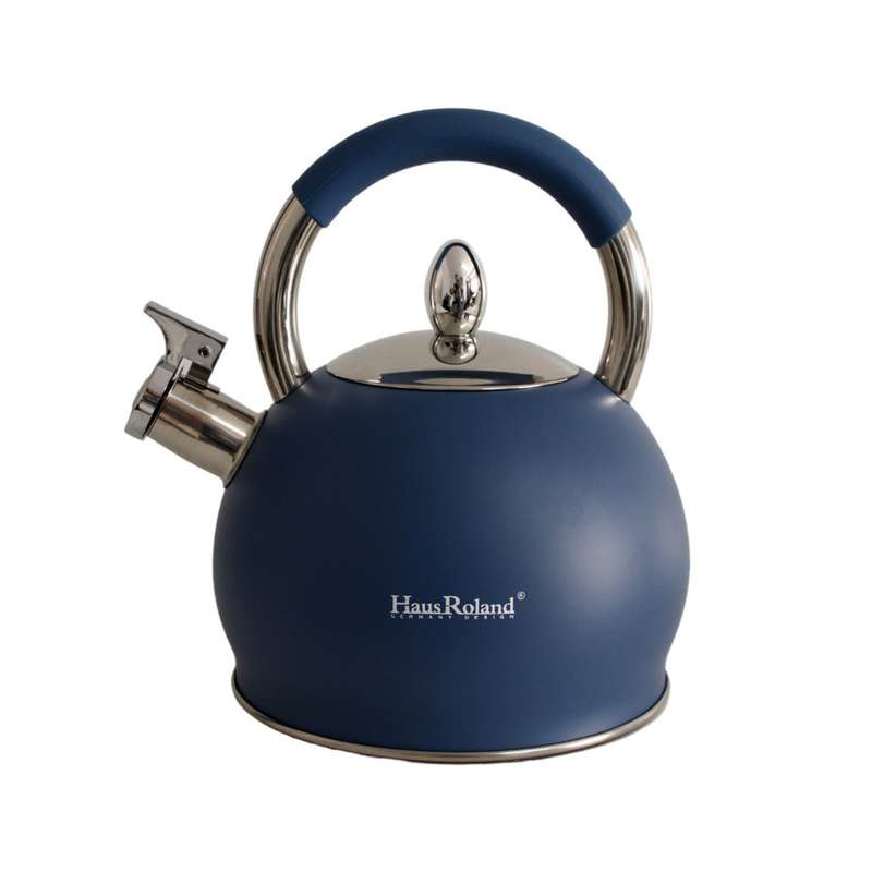 Handle And Body Whistling Kettle 3L - Deep Blue