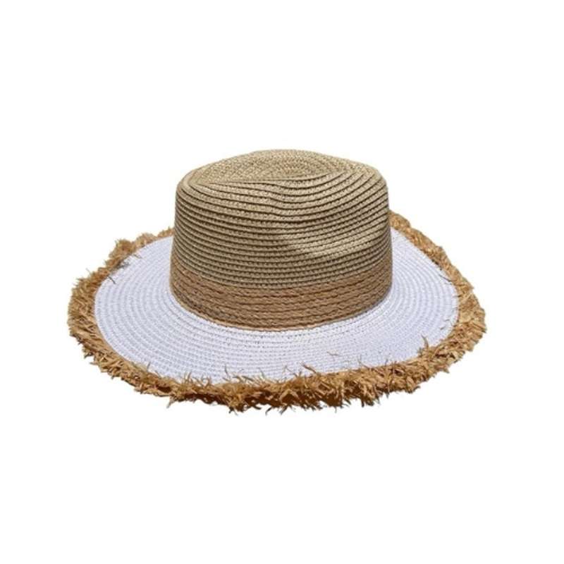Hat - White And Rope Band