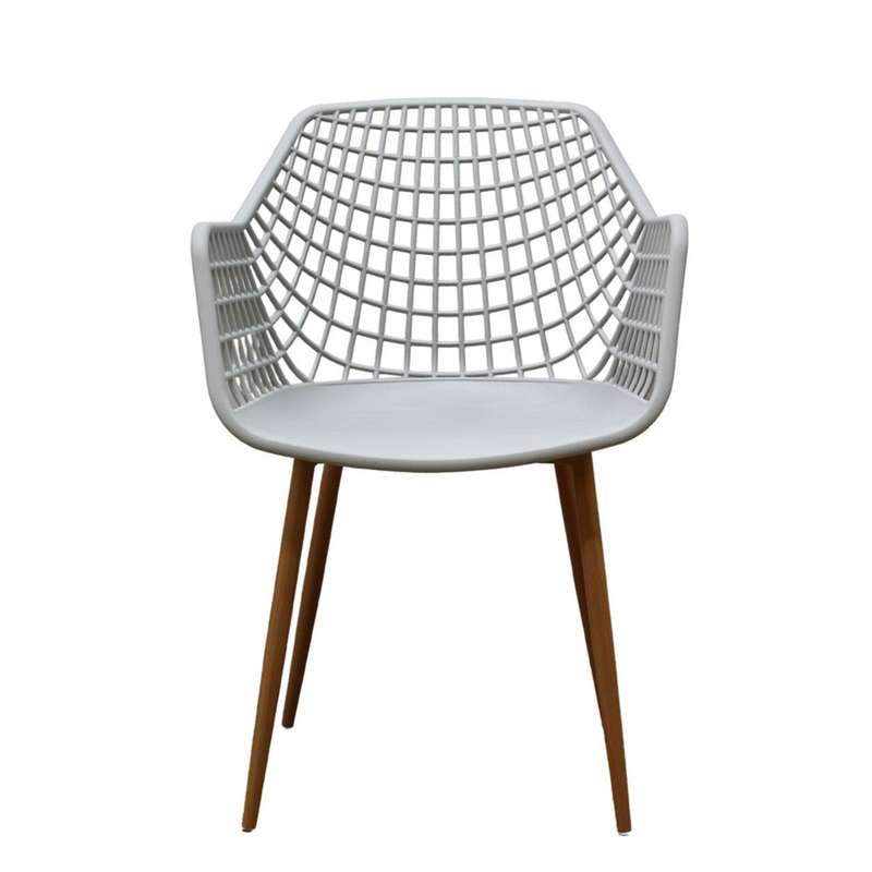 High Diamond Back Grey Chair