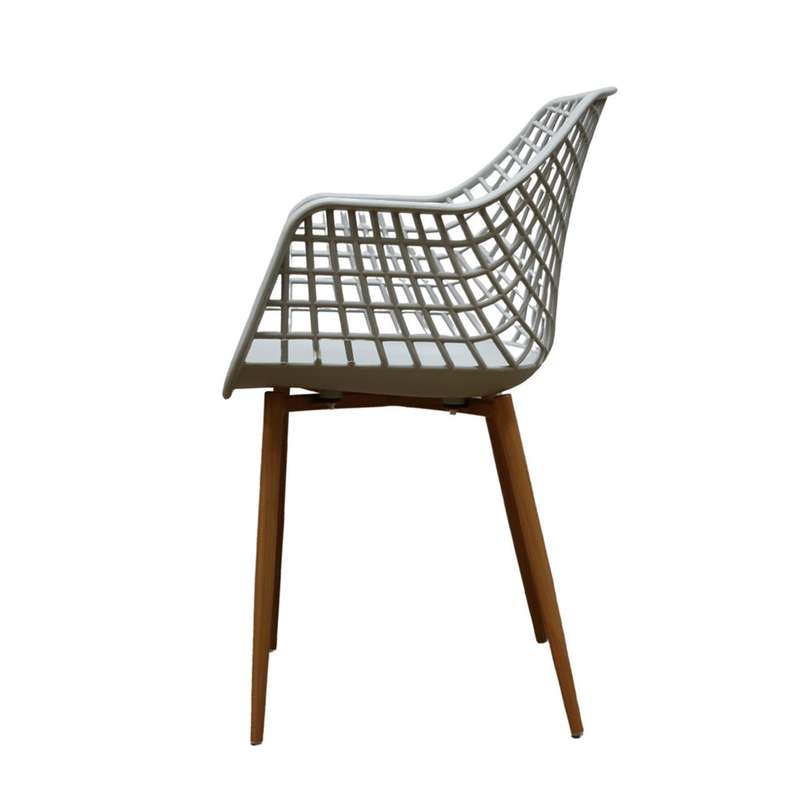 High Diamond Back Grey Chair