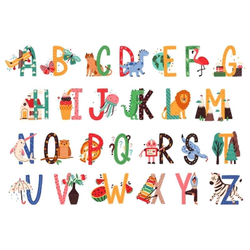 Kids Alphabet Disposable Placemat - 24 Pack