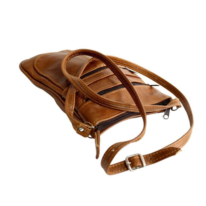 Large Brown Leather Roxy Sling Bag