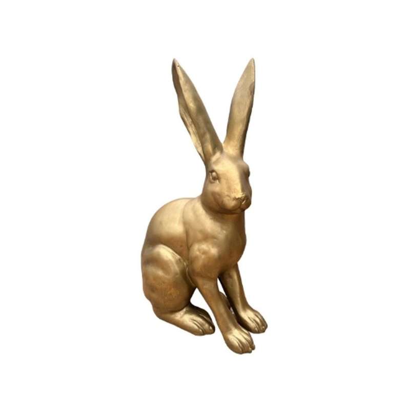 Large Gold Sitting Bunny Long Ear